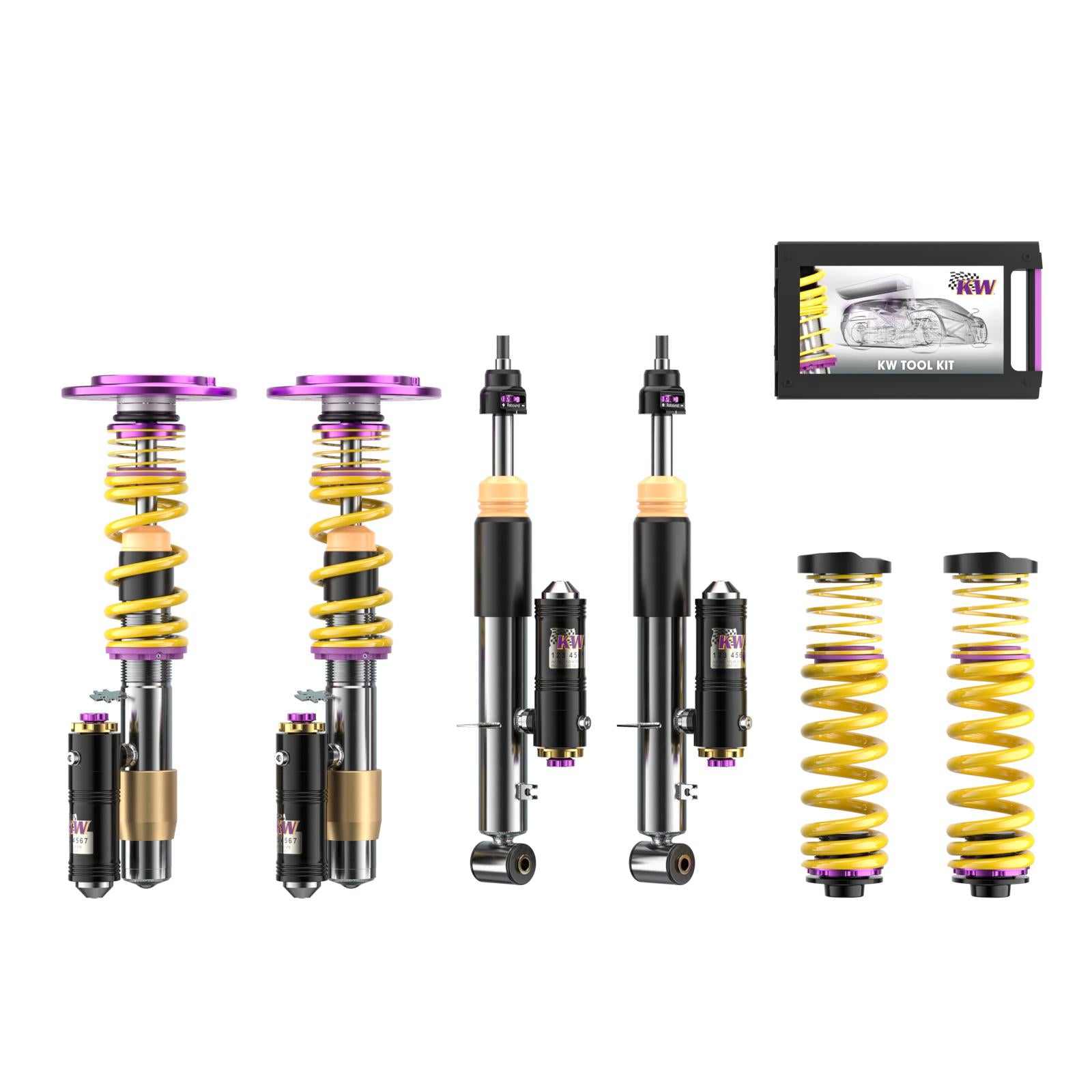 KW coilover kit V4 Clubsport including support bearings for Toyota Supra / BMW Z4