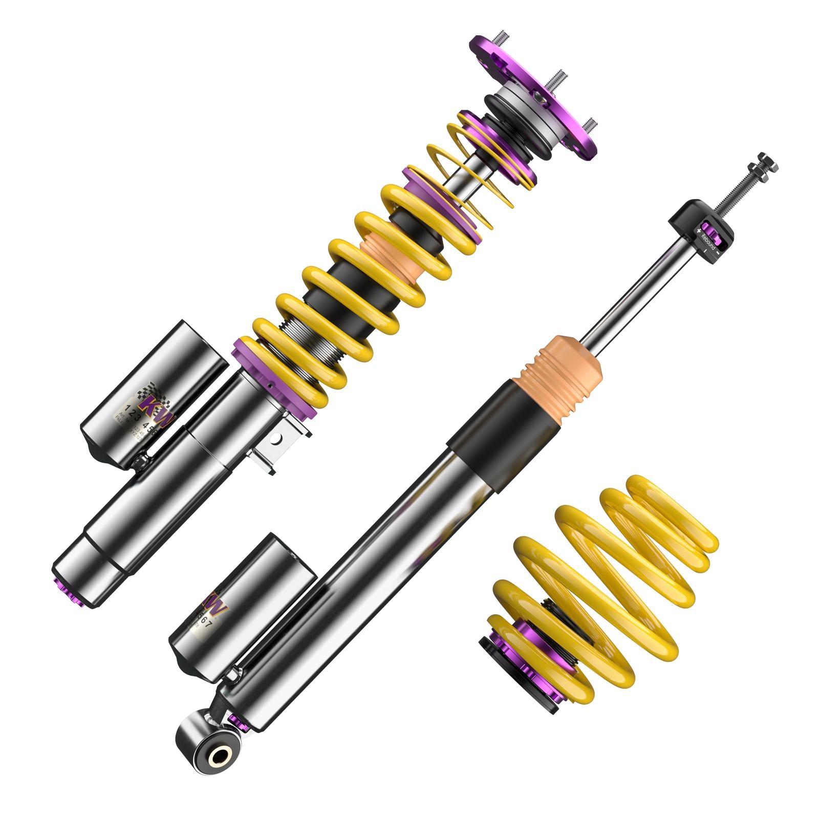 KW coilover kit V3 Clubsport including support bearing for BMW M3 E46