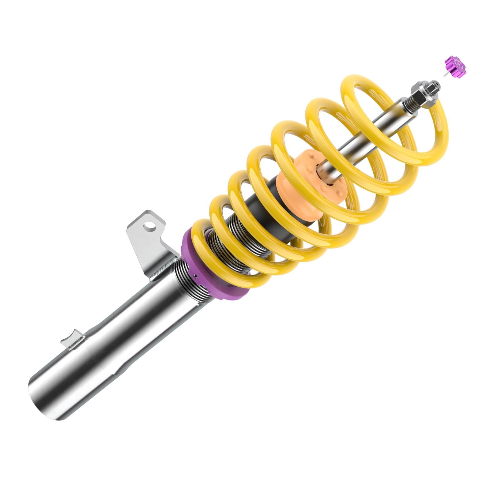 KW coilover kit V3 inox (incl. deactivation for electric damper) for CUPRA Leon, Audi A3, VW