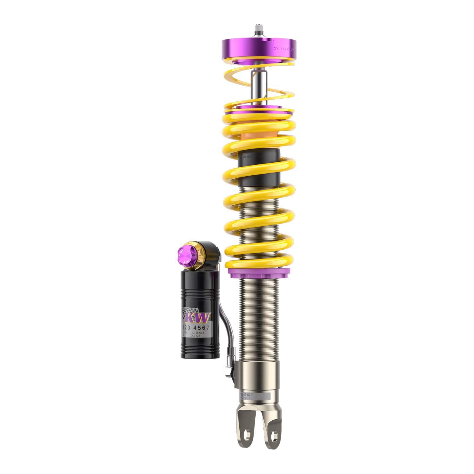 KW coilover kit V4 (incl. deactivation for electric damper) for Porsche 992 Turbo/S