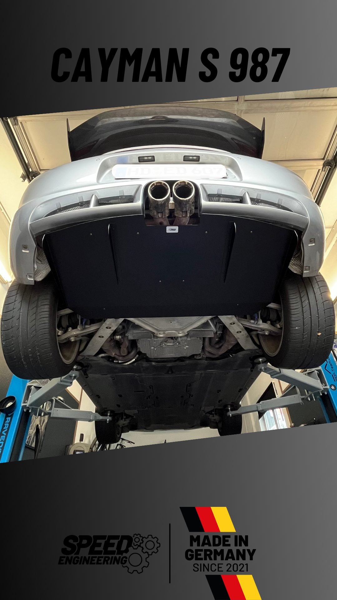 SPEED Diffusor passend für Porsche Cayman 987.1 mit Teilegutachten