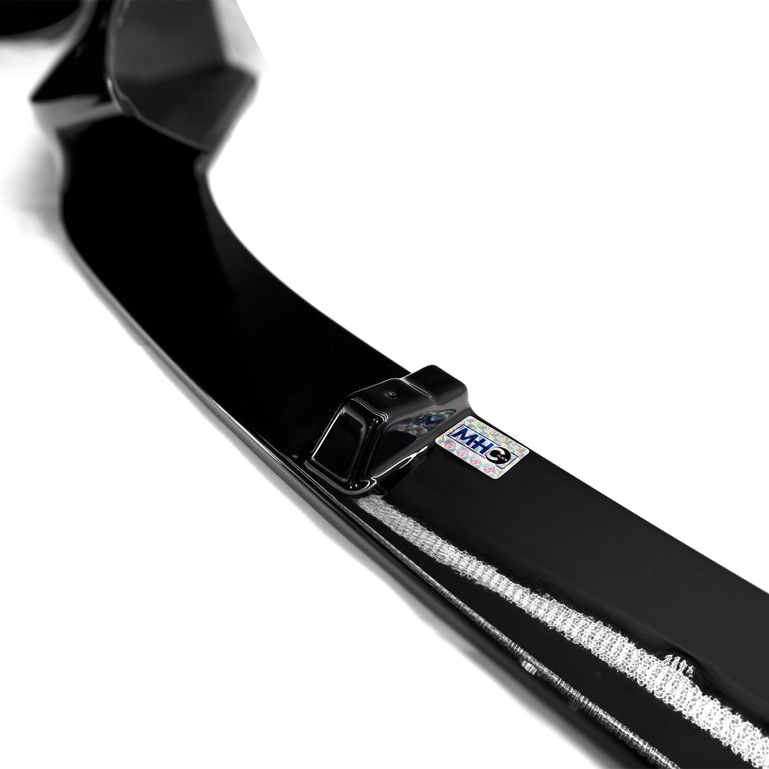 MHC Black BMW 1 Series Performance Style Front Splitter In Gloss Black (F20/F21)-R44 Performance