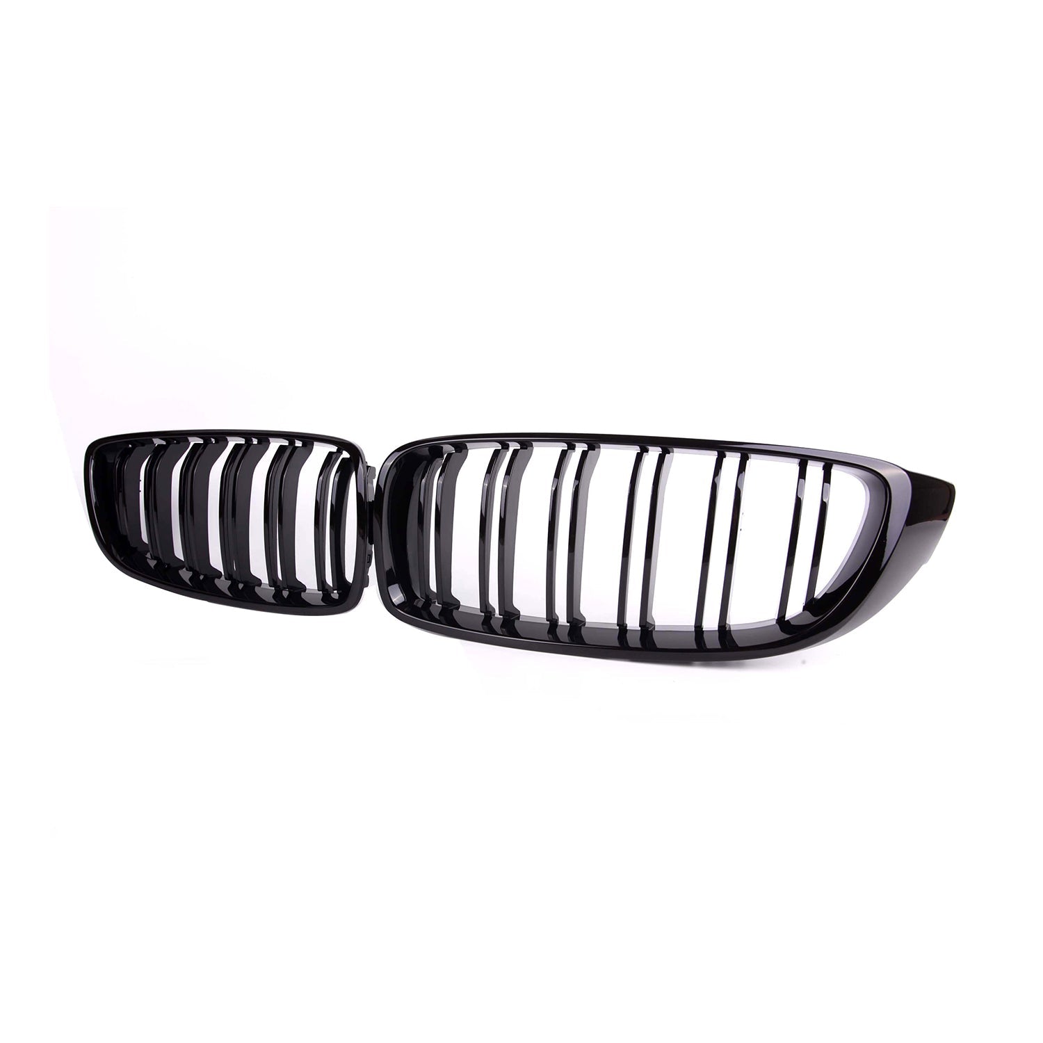 MHC Black BMW M3/M4 Double Slat Front Grilles In Gloss Black (F32/F33/F80/F82/F83) - R44 Performance