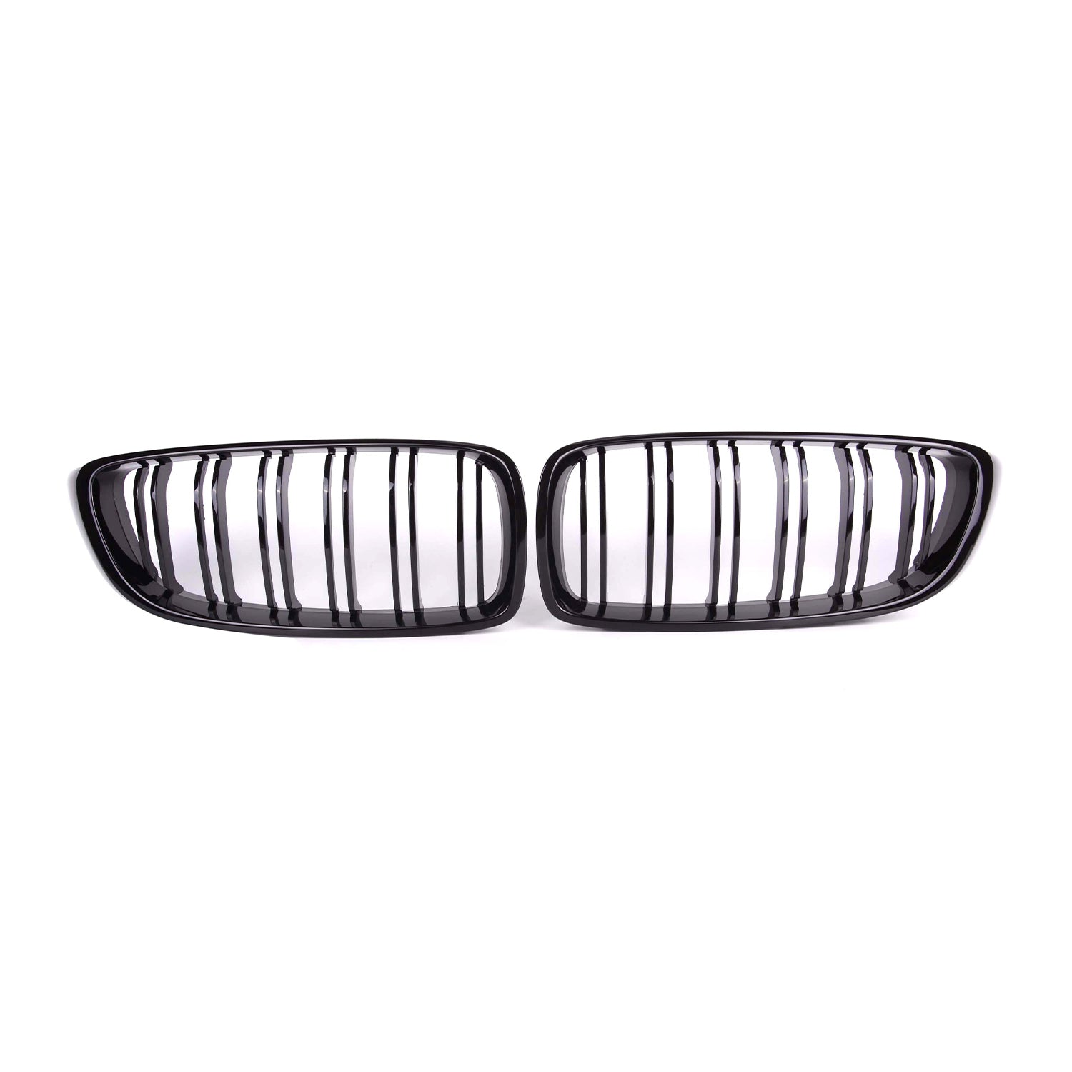 MHC Black BMW M3/M4 Double Slat Front Grilles In Gloss Black (F32/F33/F80/F82/F83) - R44 Performance