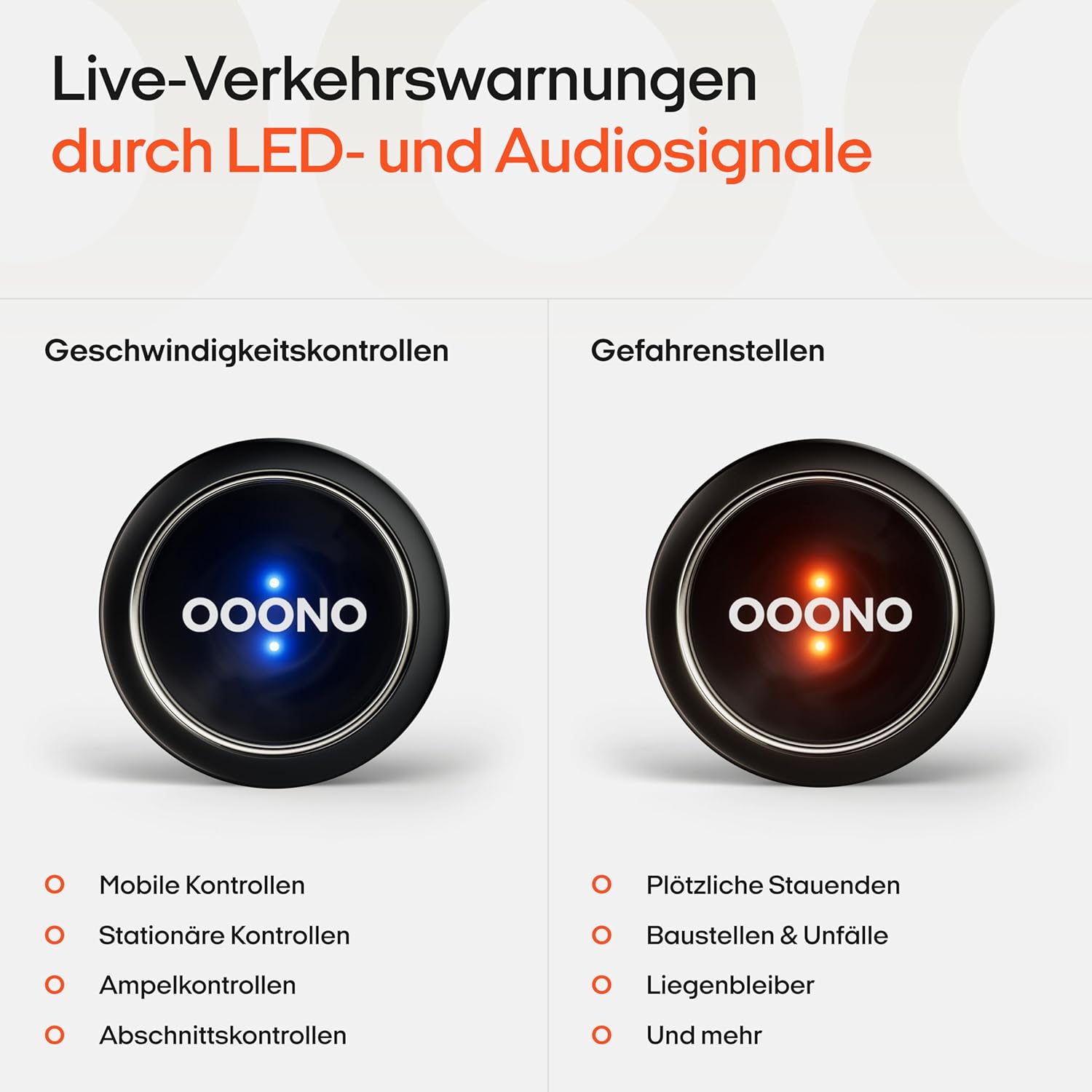 OOONO CO-DRIVER NO1: Warnt vor Blitzern und Gefahren im Straßenverkehr in Echtzeit