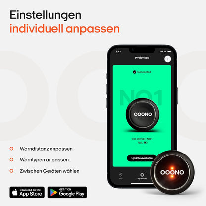 OOONO CO-DRIVER NO1: Warnt vor Blitzern und Gefahren im Straßenverkehr in Echtzeit