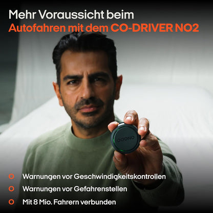 OOONO CO-Driver NO2 - Optimierter CO-Driver fürs Auto - Warnt vor Blitzern und Gefahrenstellen