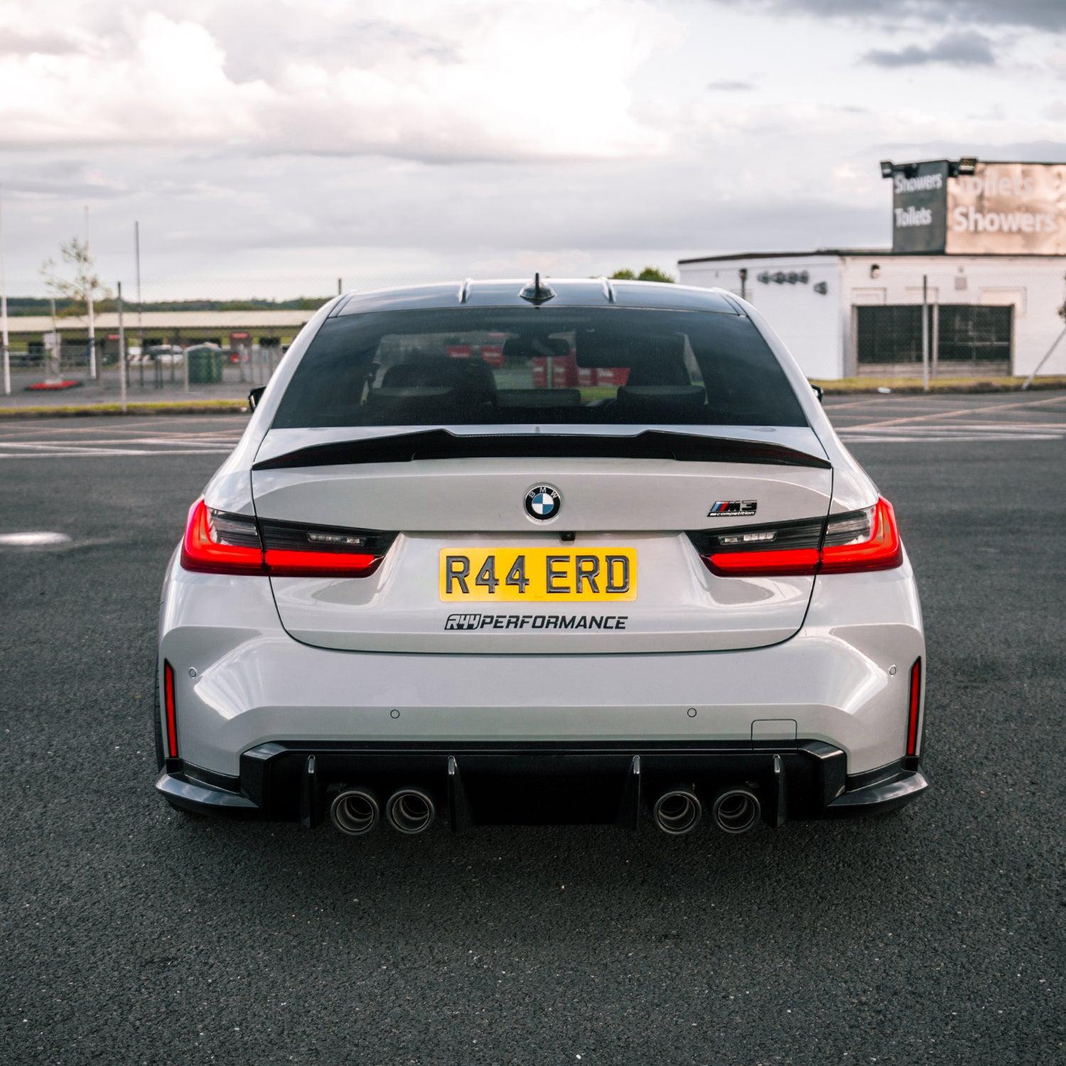 MHC+ BMW M3 Ducktail Style Rear Spoiler In Pre Preg Carbon Fibre (G80)-R44 Performance